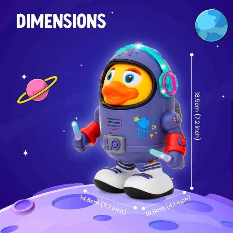 🌟 Space Dancing Duck – Musical Light-Up Robot Toy for Toddlers | Dancing, Lights, Music & Fun Movements