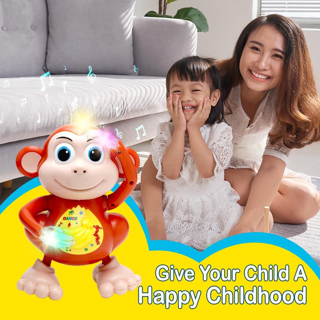 Dancing Monkey Toy – Musical, Light-Up & Full of Fun!