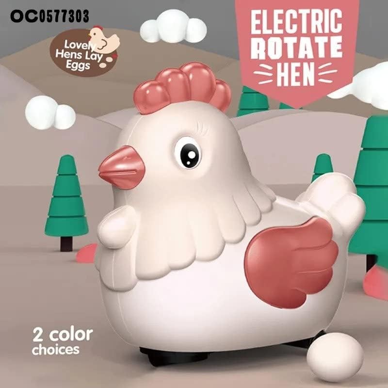 🐔 Electric Rotate Hen – Musical Egg-Laying Toy for Kids