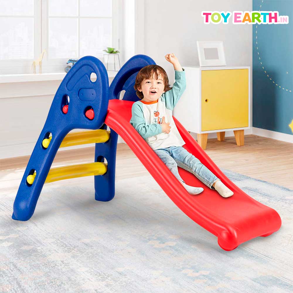 Toy Earth Mini Slider | For Beginners | Foldable | Baby Garden | Slide | Easy Portable | Indoor and Outdoor Playset for Kids