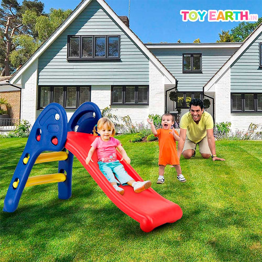 Toy Earth Mini Slider | For Beginners | Foldable | Baby Garden | Slide | Easy Portable | Indoor and Outdoor Playset for Kids