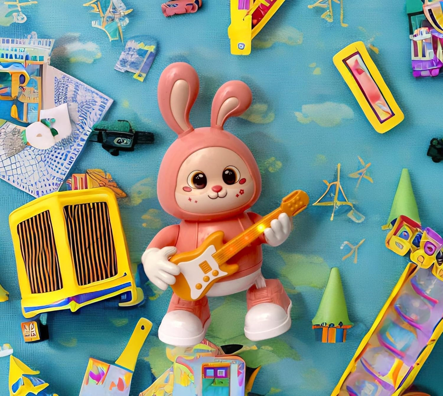 🐰🎸 Rabbit Guitarist – Musical Dancing Bunny Toy (Ages 3+)