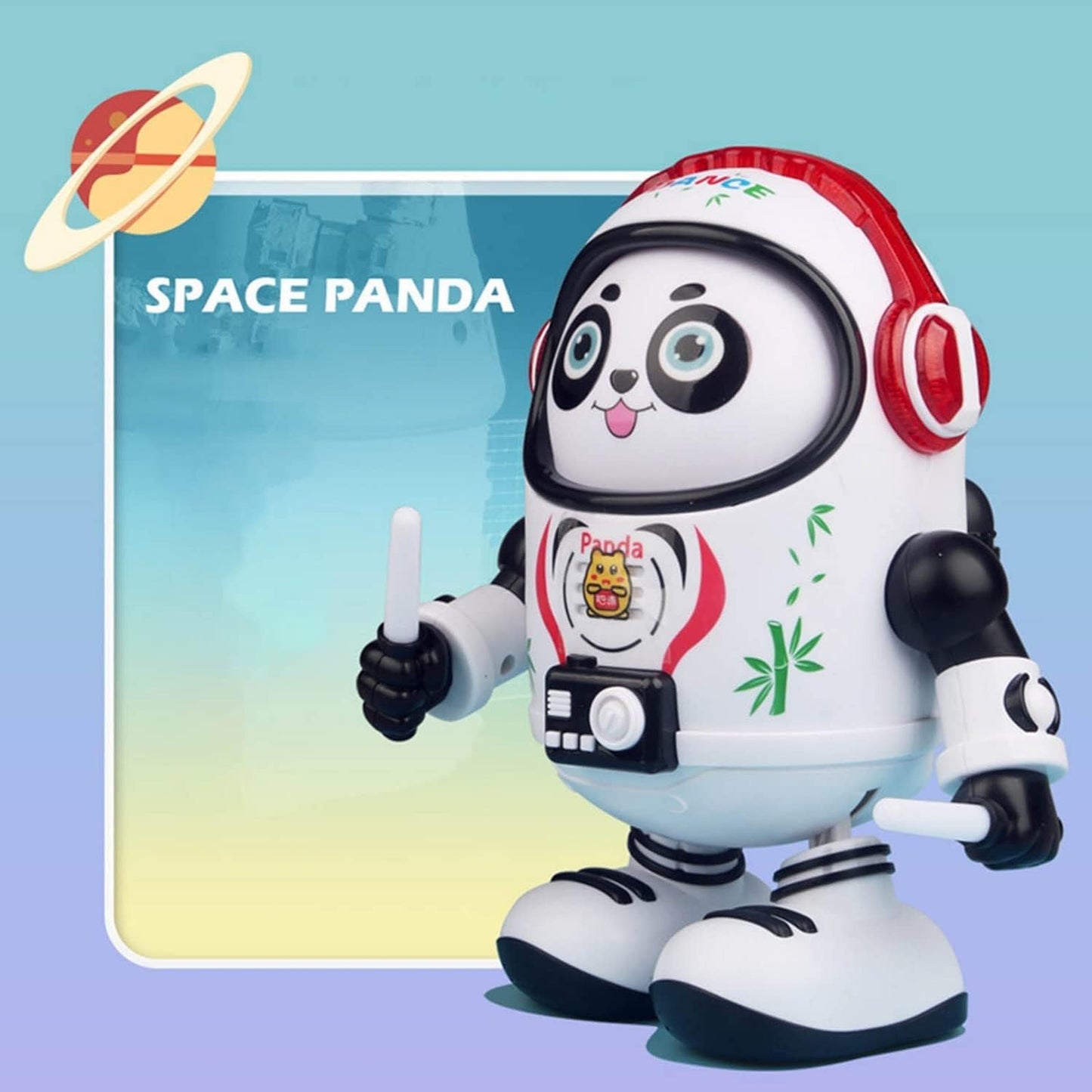 🚀🐼 Space Panda Dancing Robot – Musical, Light-Up