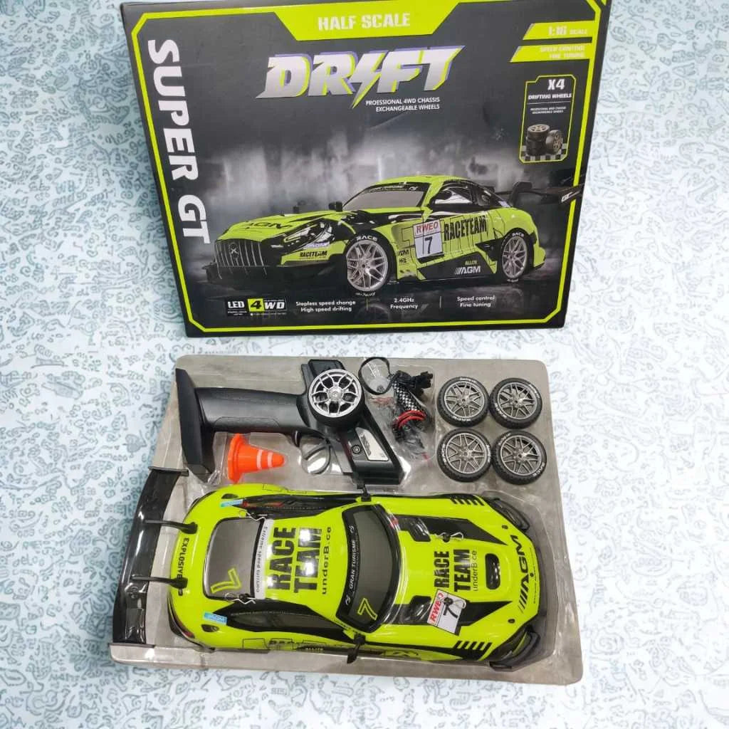 🏁 Super Drift RC Racing Car – 1:16 Scale 4WD with ESP Gyro & Changeable Drift Tyres