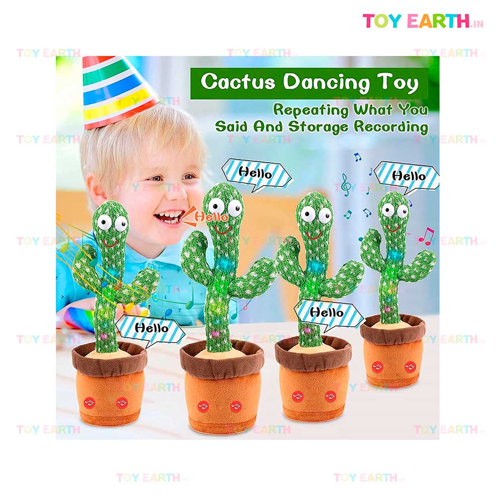 Dancing Talking Cactus Repeater Most Trend Toy Musical Chargeable