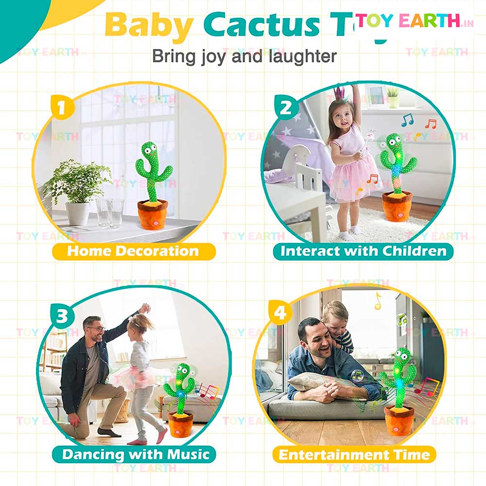 Dancing Talking Cactus Repeater Most Trend Toy Musical Chargeable