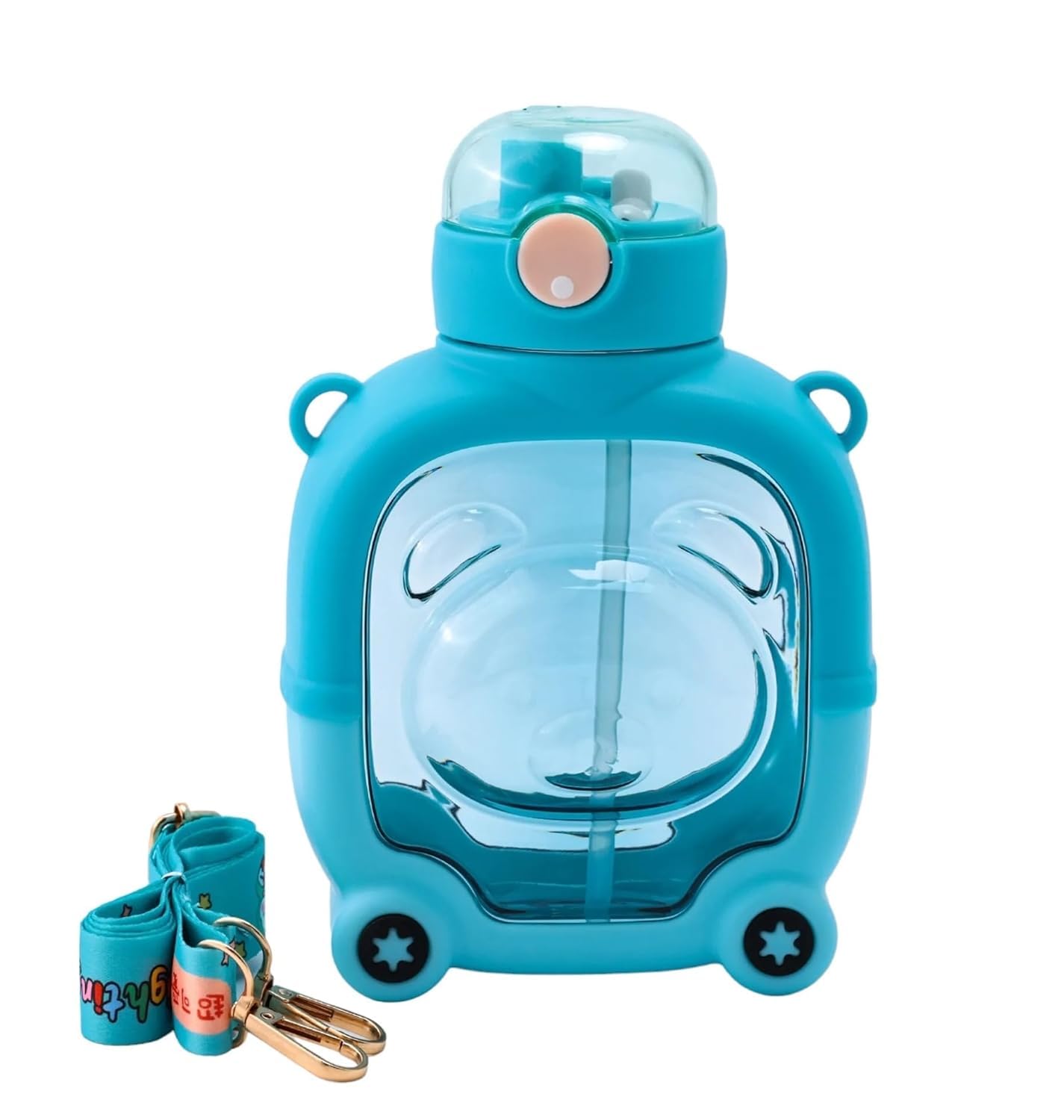 π» 1L Teddy Cartoon Water Bottle β Cute, Durable & Perfect for Kids! | Color may vary