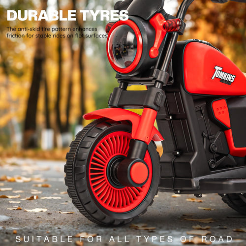 Bullet Harley New Rechargeable Ride-On Bike for Kids (1–4 Years) | Red | Light and Music | Toddler Electric Bike India