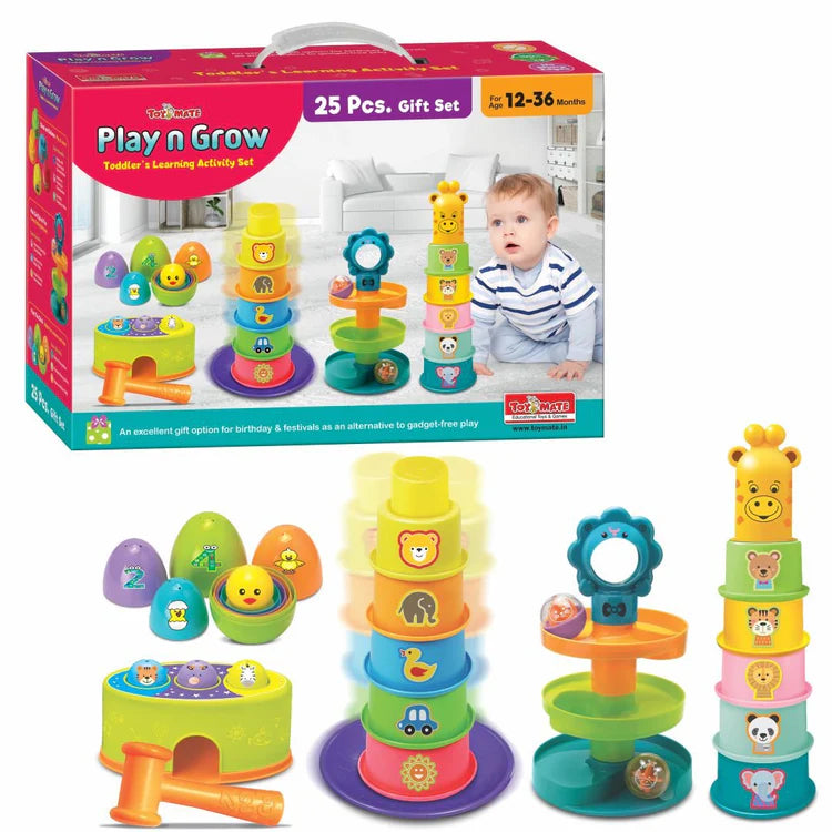 Toys Mate Play N Grow - A 5-in-1 Toddlers Learning Activity Gift Set For 12 Months And Above