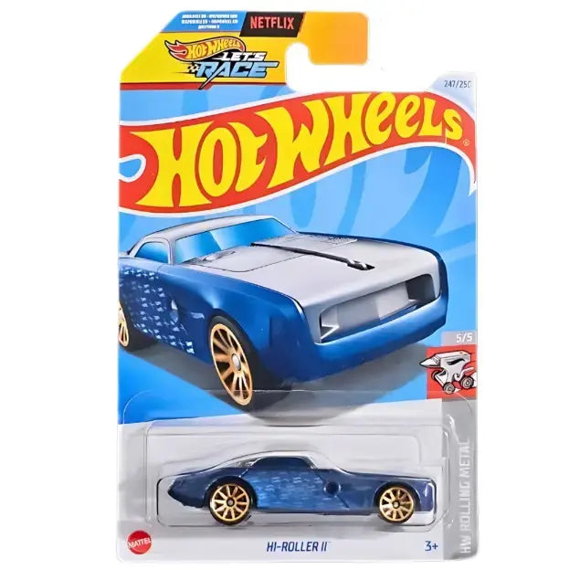 Hot Wheels Hi-Roller II - Rolling | 1:64 Scale | Die Cast Collector | Blue