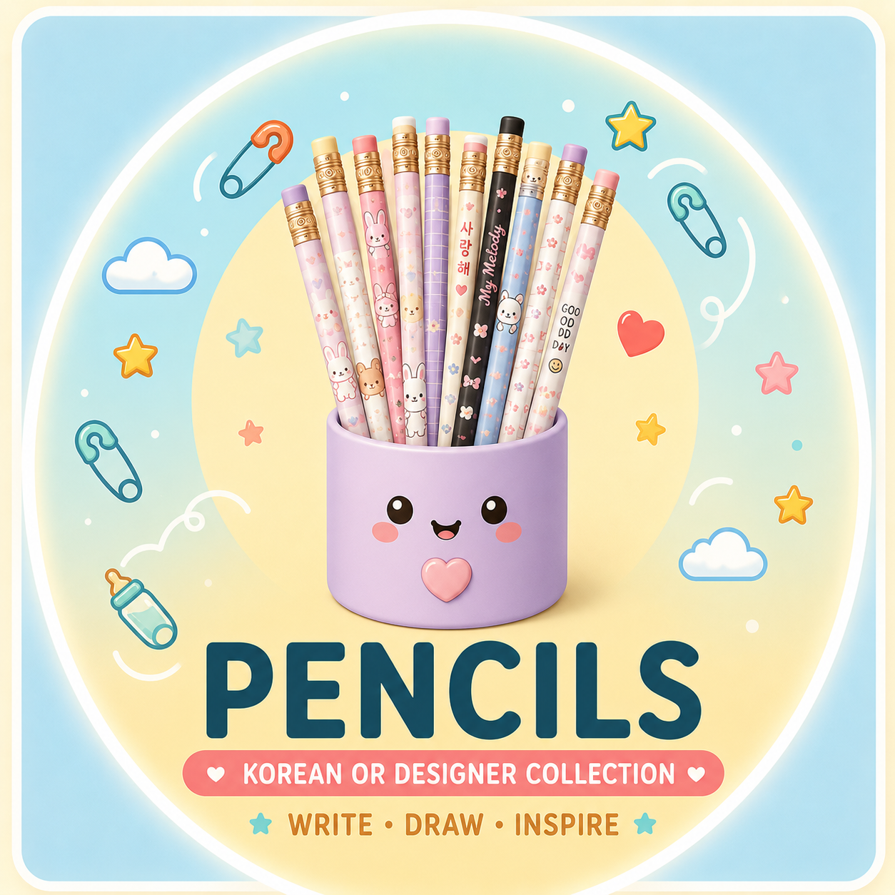 Pencils - Korean or Designer Collection