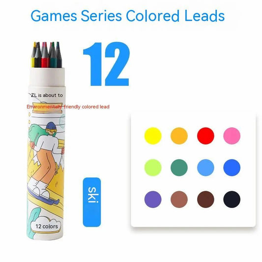 12 Vibrant Pencil Color Lead - Best For Return Gifts