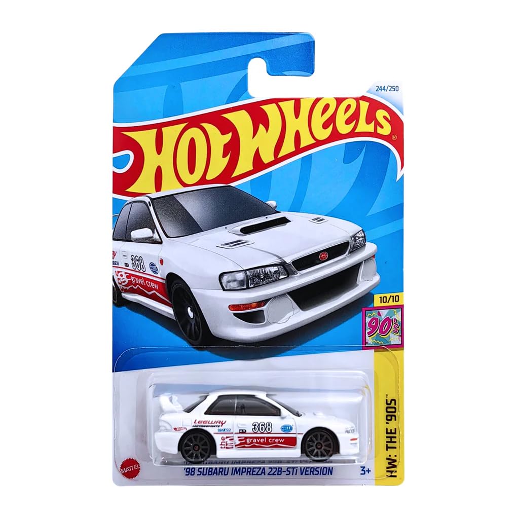 Hot Wheels 98 Subaru Impreza 22B Sti Version | 1:64 Scale | Die Cast Collector | White