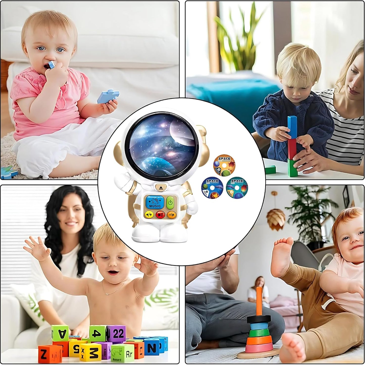 🚀 LUMO Space Disc Machine – Astronaut Learning & Music Toy (Model: LMI-1180A)