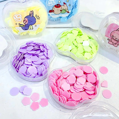 🫧 Mini Heart Box Paper Soap – Fragrant Travel Hand Wash Sheets (Pack of 3)