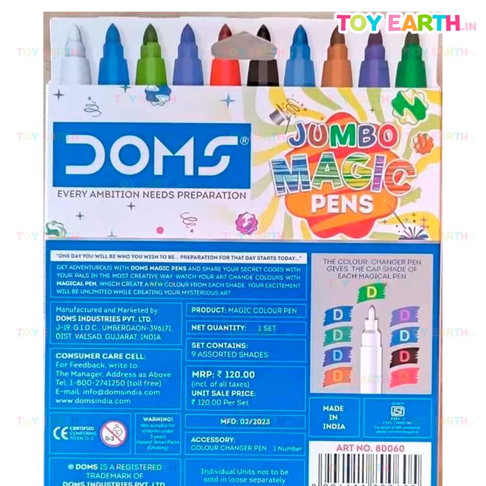 DOMS Jumbo Magic Pens Art Sketch Color  Toy Earth