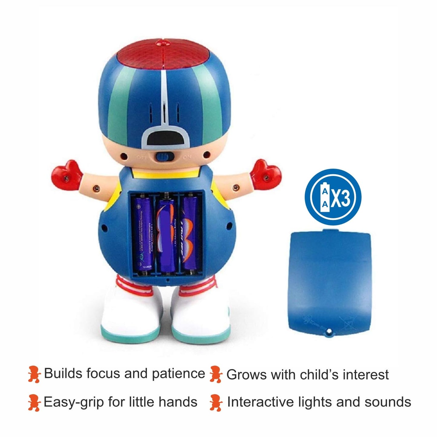 🎵 Dancing Boy Musical Toy – Interactive Light & Music Buddy for Kids! 🎵