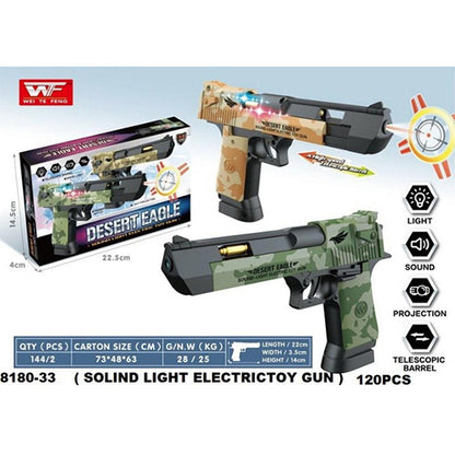 Desert Eagle Sound & Light Electric Toy Gun – Kids Action Toy (3+ Years)