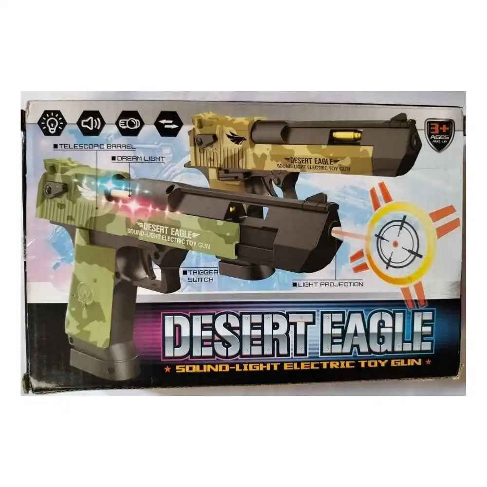 Desert Eagle Sound & Light Electric Toy Gun – Kids Action Toy (3+ Years)