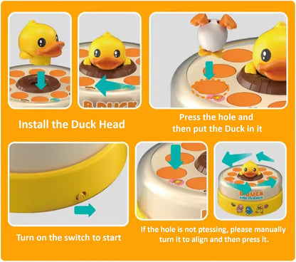 B.Duck & Friends Bouncing Carousel – Interactive Duck Catching Game for Kids (3+ Years)