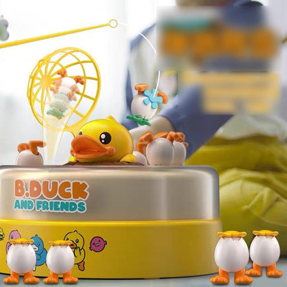 B.Duck & Friends Bouncing Carousel – Interactive Duck Catching Game for Kids (3+ Years)