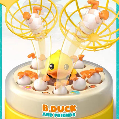 B.Duck & Friends Bouncing Carousel – Interactive Duck Catching Game for Kids (3+ Years)