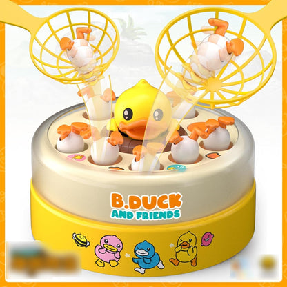 B.Duck & Friends Bouncing Carousel – Interactive Duck Catching Game for Kids (3+ Years)