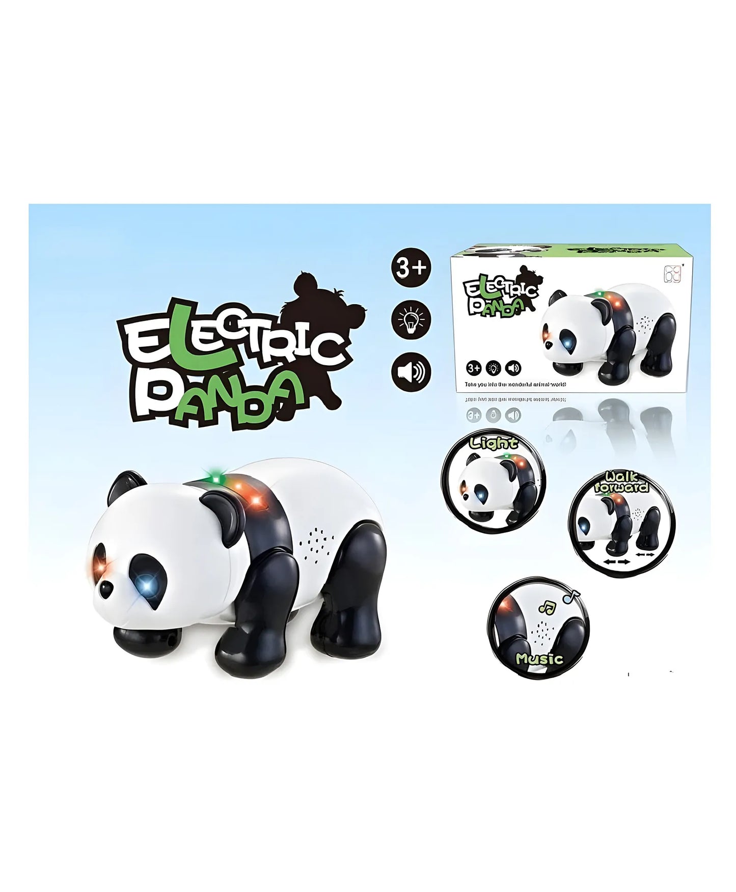 🐼 Electric Musical Panda Toy — Lights, Music & Walking Action