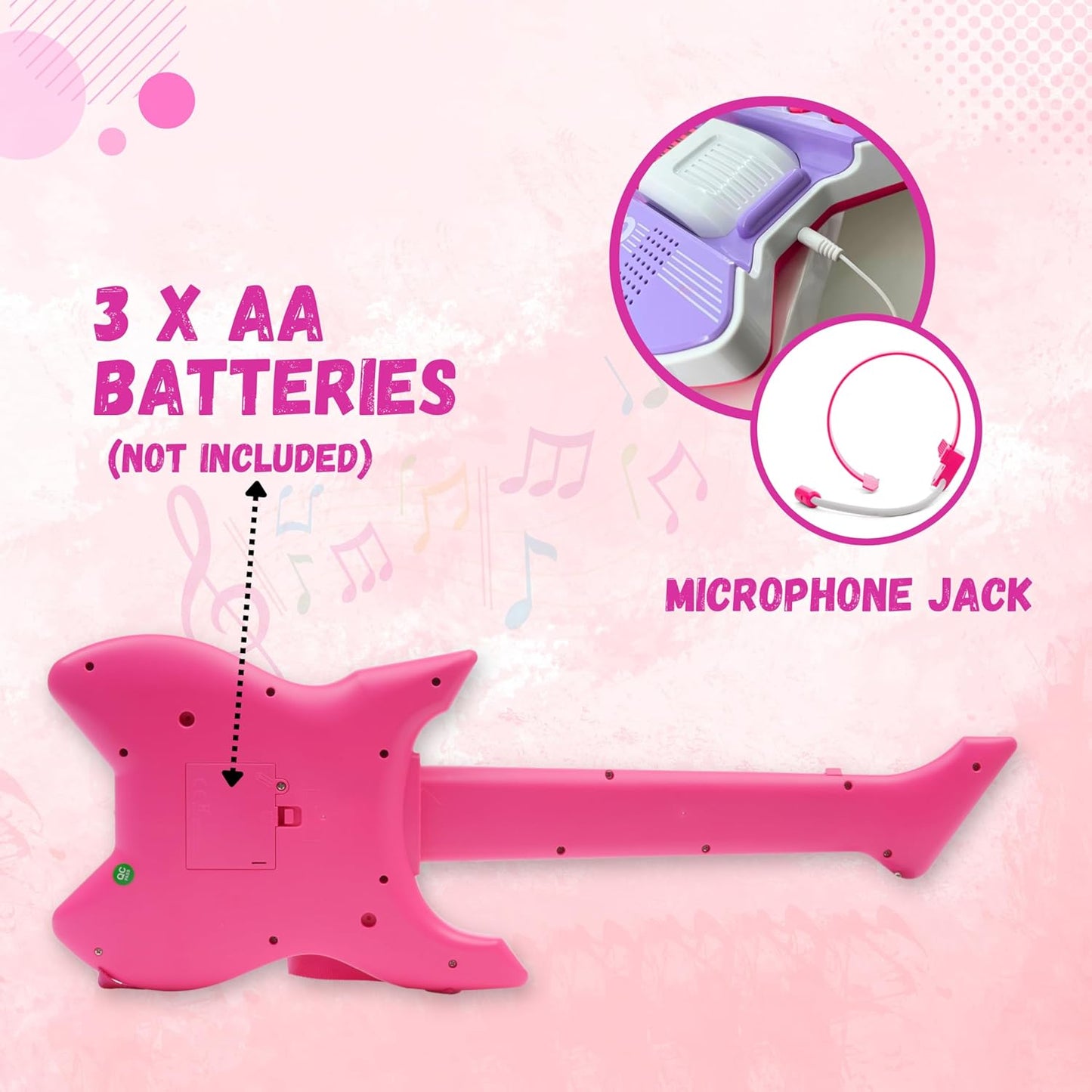 🎸 Sensor-String Musical Guitar With Mic (Kids Toy)