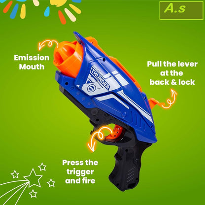 Blaze Storm Thunder – Manual Soft Bullet Gun Toy