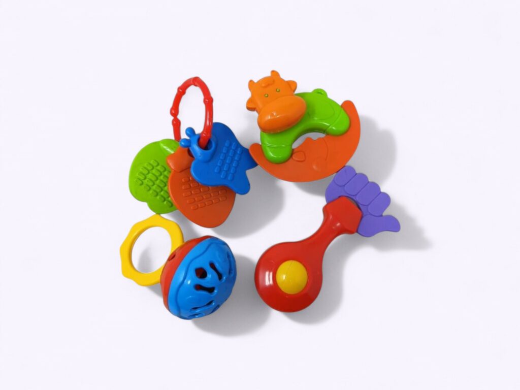🍼 Infant Rattle Set – 4 Pieces (Set-1) | jhun jhuna