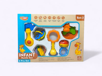 Infant Rattle Set – Set-3 (6 Pcs) | Jhun Jhuna