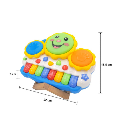 🎶 Kids Musical Keyboard Piano & Drum Toy – Light & Sound Learning Fun 🎶