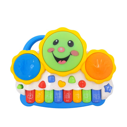🎶 Kids Musical Keyboard Piano & Drum Toy – Light & Sound Learning Fun 🎶