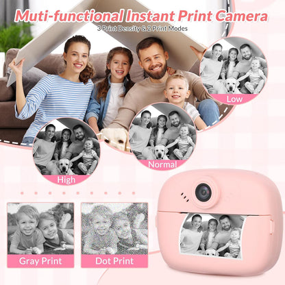 DIY Print Instant Camera | Black & White | Video Recording | MicroSD Support | Photo Save