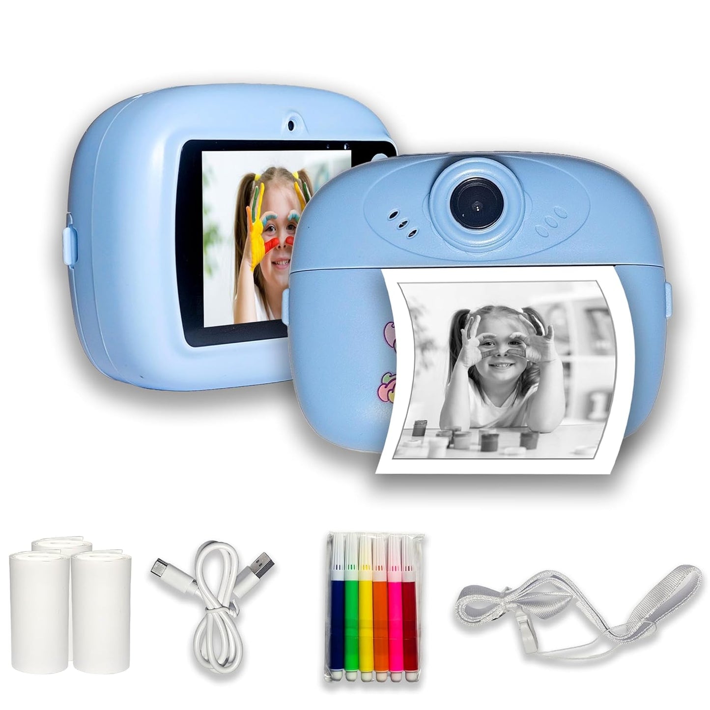 DIY Print Instant Camera | Black & White | Video Recording | MicroSD Support | Photo Save