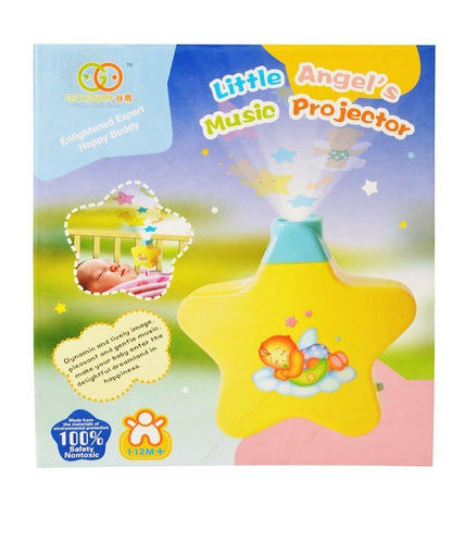 🌟 Little Angel’s Musical Star Projector – Baby Sleep Light & Soothing Night Music Toy