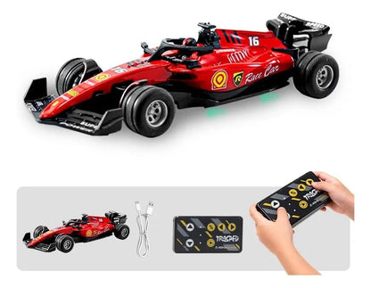 F1 Desktop Grand Prix: 1:64 Scale Open-Wheel Mini RC Racing Car