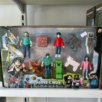 🎮 Minecraft Movie Action Figure Set – 9-Piece Character Collection (Ages 3+)