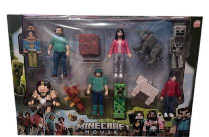 🎮 Minecraft Movie Action Figure Set – 9-Piece Character Collection (Ages 3+)