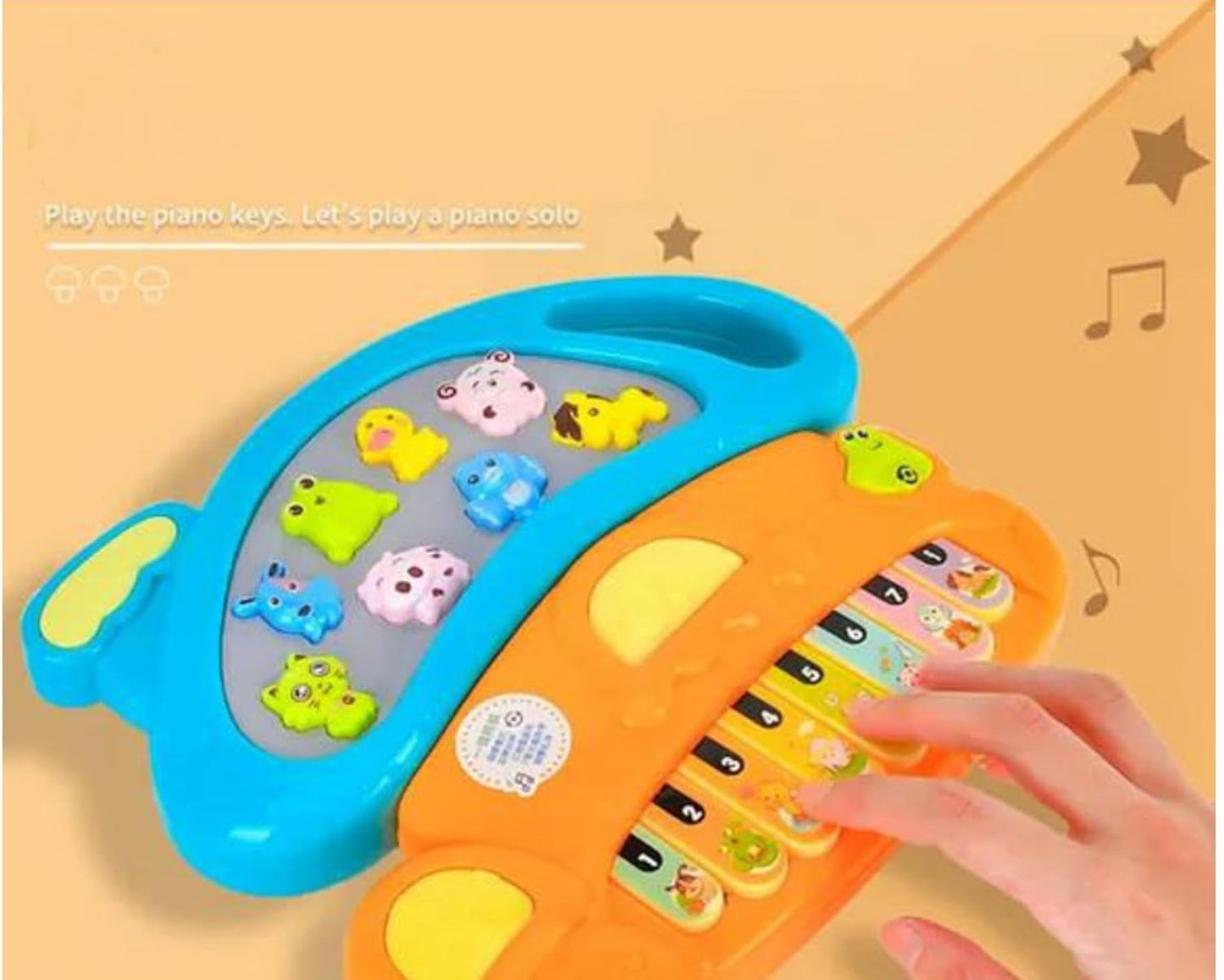 🌈 Mushroom Musical Piano Toy – Light-Up, Animal Sounds & Baby-Friendly Keys