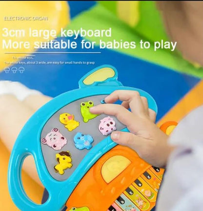 🌈 Mushroom Musical Piano Toy – Light-Up, Animal Sounds & Baby-Friendly Keys