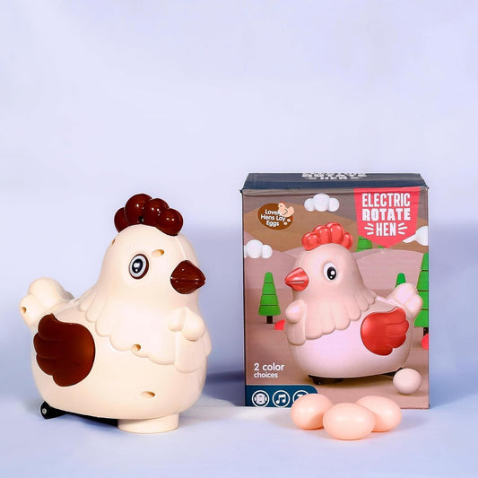 🐔 Electric Rotate Hen – Musical Egg-Laying Toy for Kids