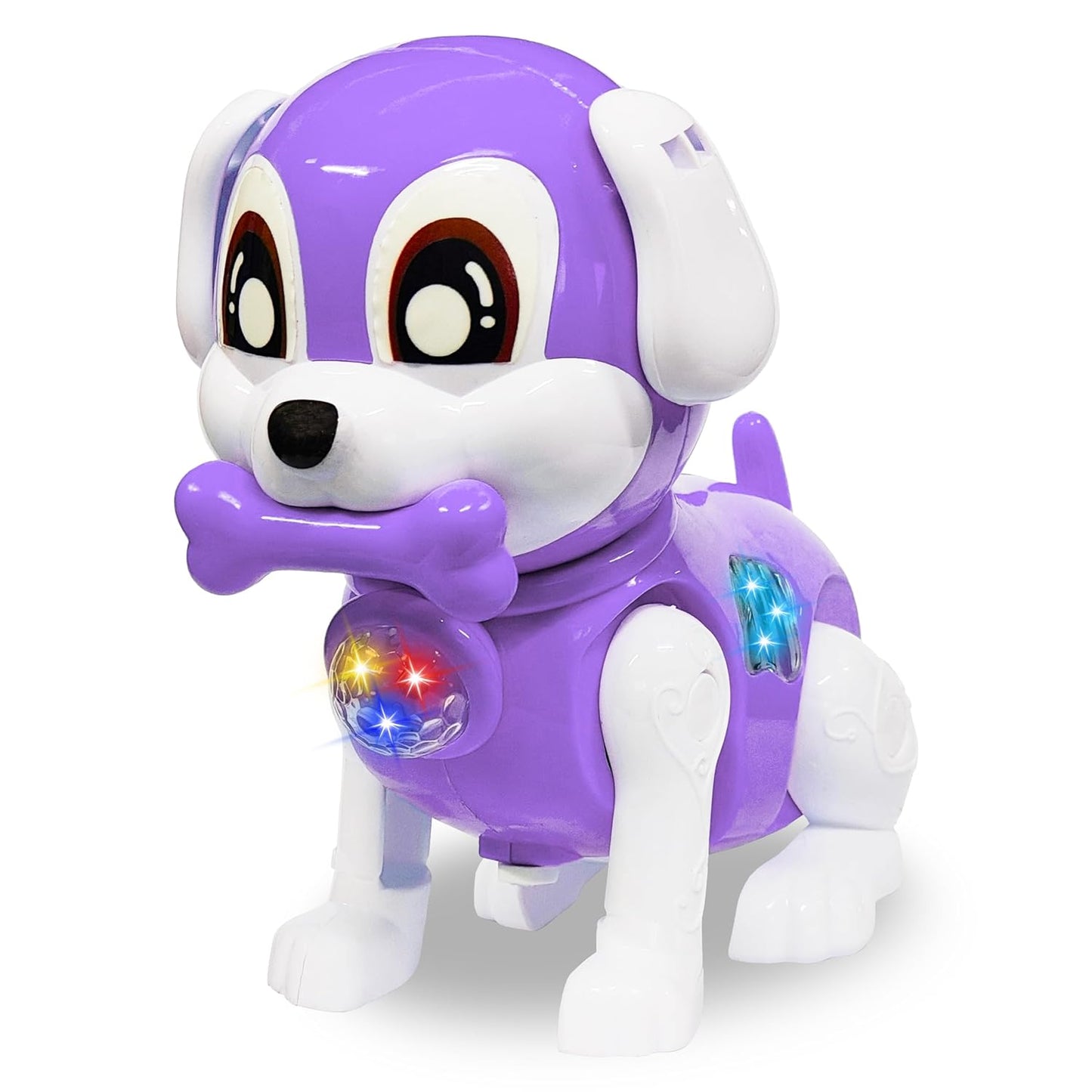 🐶 Musical LED Walking Smart Dog Toy — Battery Operated