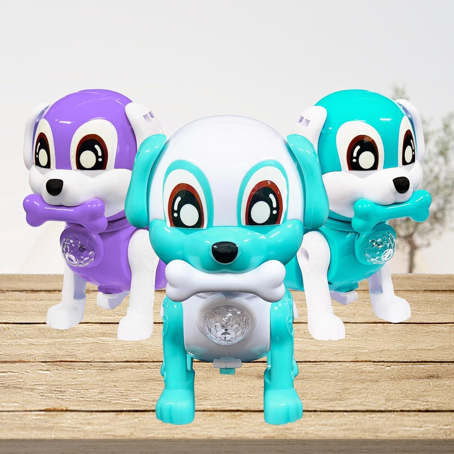 🐶 Musical LED Walking Smart Dog Toy — Battery Operated
