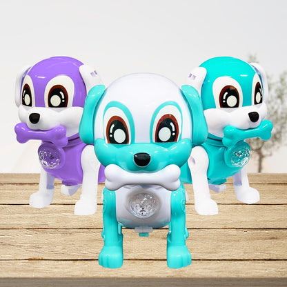 🐶 Musical LED Walking Smart Dog Toy — Battery Operated