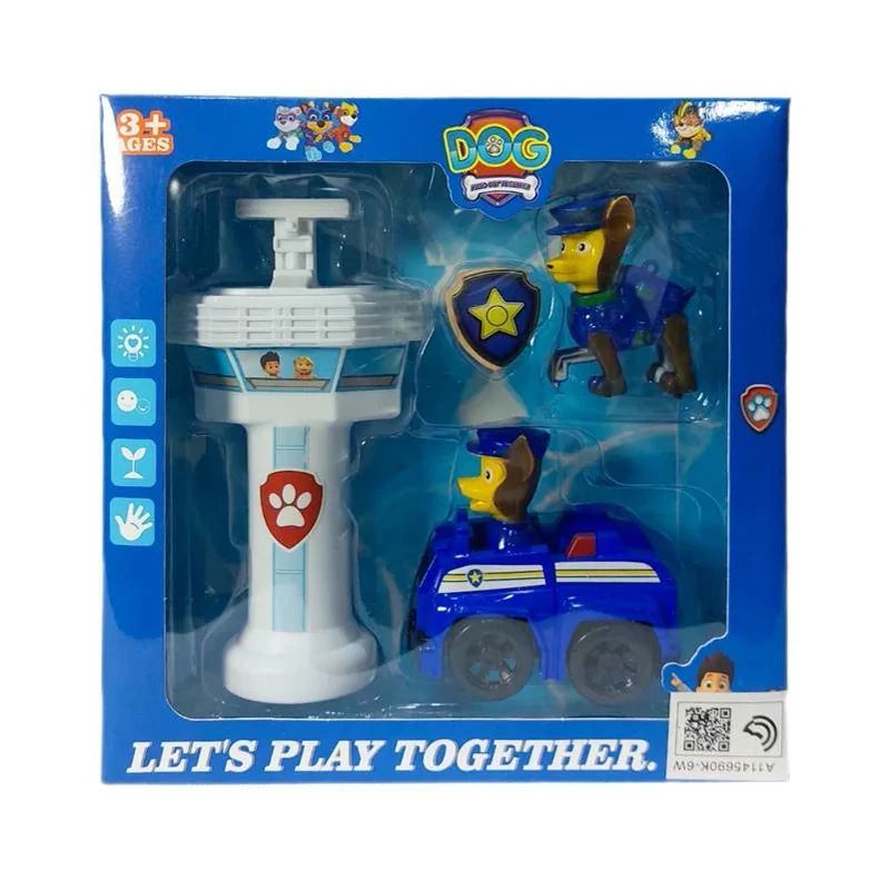 🐾 Paw Patrol Chase Mini Action Playset – “Let’s Play Together! | Blue