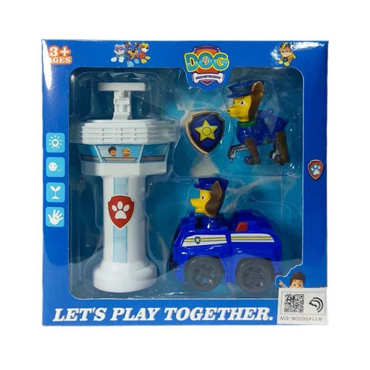 🐾 Paw Patrol Chase Mini Action Playset – “Let’s Play Together! | Blue