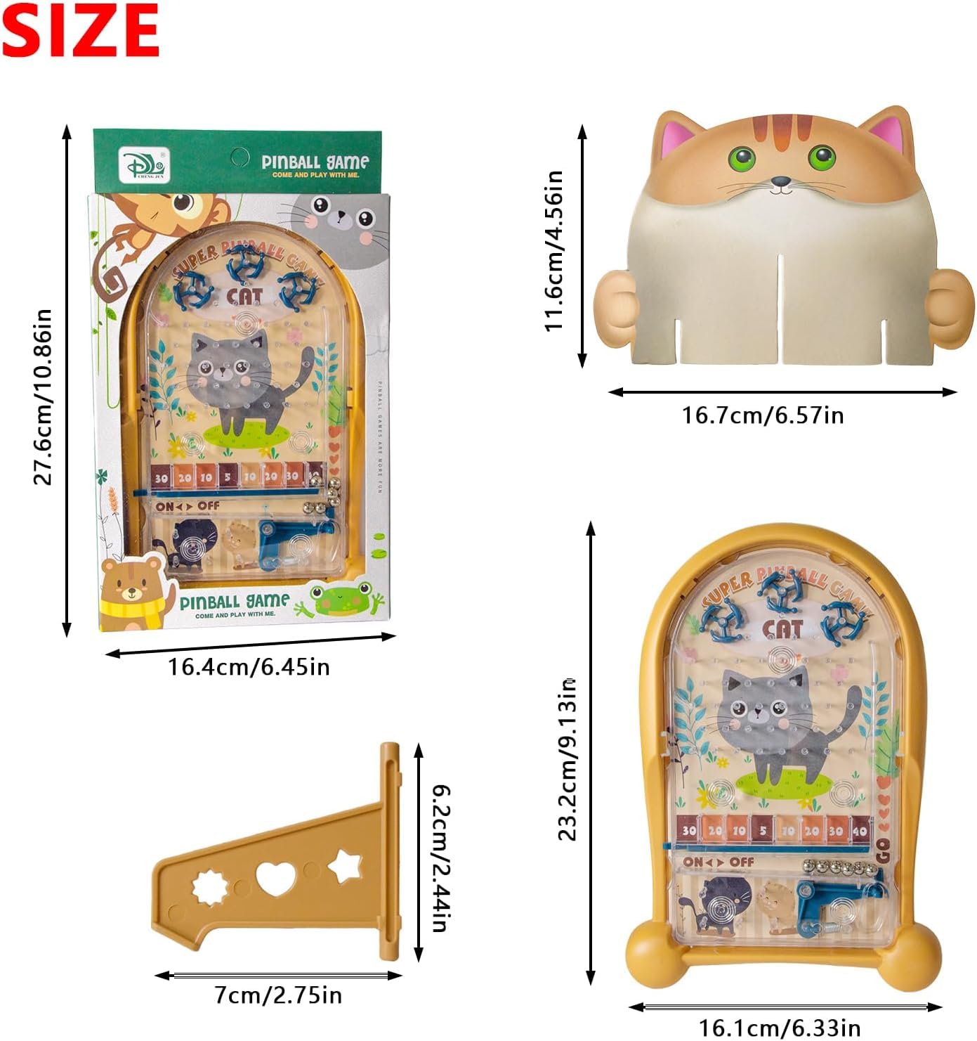 Animal Theme Super Pinball Game – Fun Handheld Toy