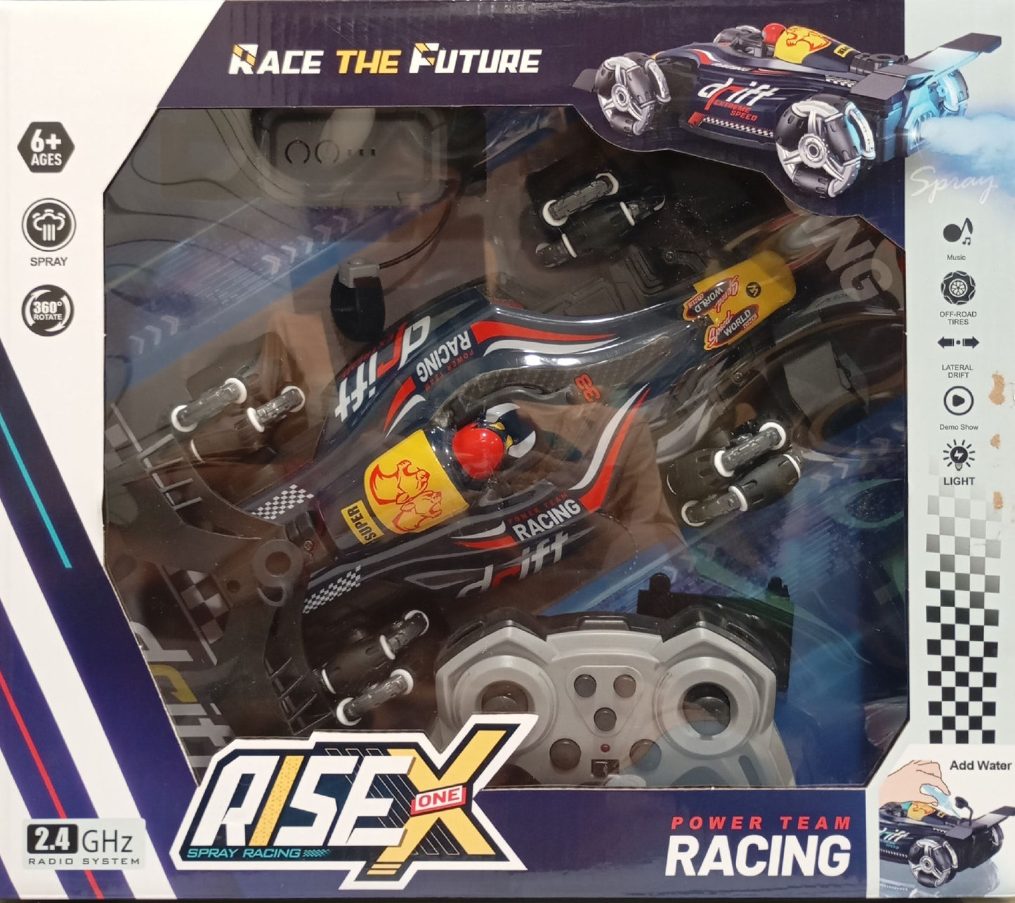 🚀 Remote Control F1 Drift Racing Car – Dual Operation | Gravity Sensor + Remote Control